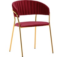 Стул BRADEX Turin винный с золотыми ножками FR 0715
