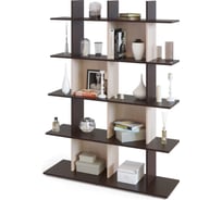 Стеллаж СОКОЛ венге/беленый дуб СТ-5 СТ5Вбд5