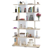 Стеллаж СОКОЛ дуб сонома/белый СТ-6 СТ6Дс5б6 20475982