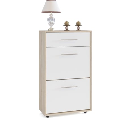 Тумба СОКОЛ дуб сонома/белый ТП-2 ШОТП2Сб