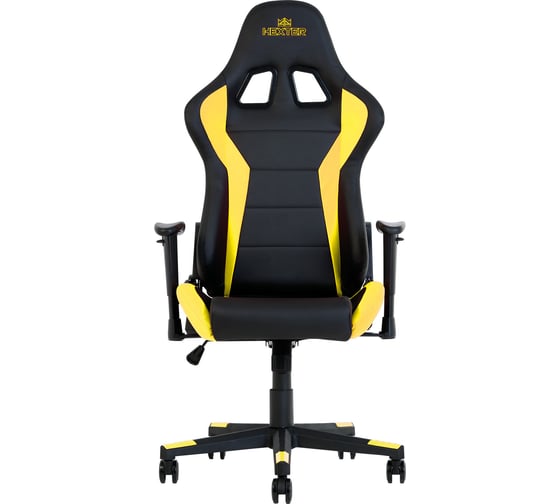 Геймерское кресло NOWY STYL HEXTER ML R1D TILT PL70 ECO/01 BLACK/YELLOW FR E-2020100