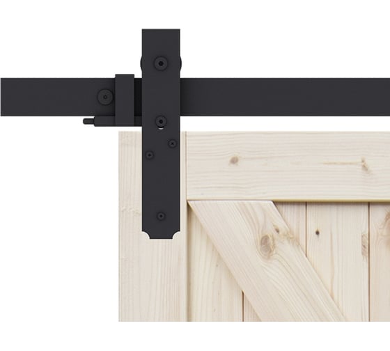 Комплект фурнитуры Valcomp Roc Design BRAGI на 1 дверь, полые колесики, черный 219-337