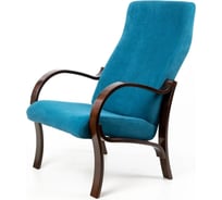 Кресло Garden story Милан каркас орех, сиденье бирюза MIL-1OR-1.10