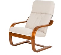 Кресло Garden story Сайма мебельная ткань каркас вишня, сиденье миндаль М188-МТ001