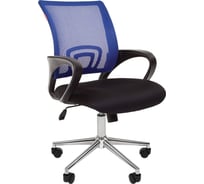Компьютерное кресло CHAIRMAN 696 хром черно-синий 00-07077472