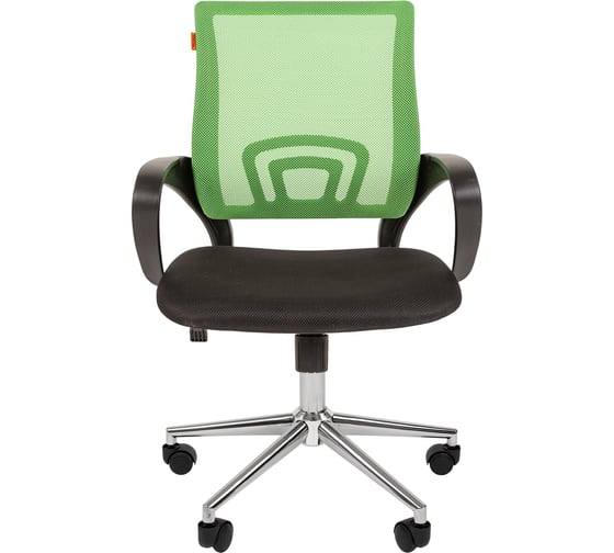 Компьютерное кресло CHAIRMAN 696 хром черно-зеленый 00-07077474