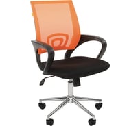 Компьютерное кресло CHAIRMAN 696 хром черно-оранжевый 00-07077469