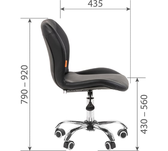 Компьютерное кресло CHAIRMAN +016 экокожа черный 00-07066099