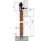 Комплект фурнитуры Valcomp LUNA 100кг/2м на 1 дверь 850-1050 мм, черный матовый 2211002 5