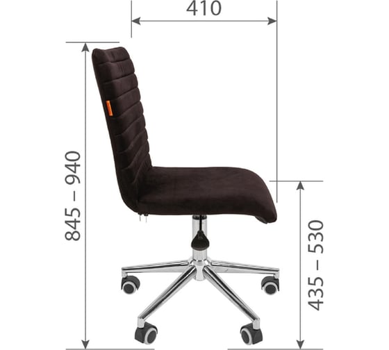 Компьютерное кресло CHAIRMAN +020 ткань черный 00-07066151