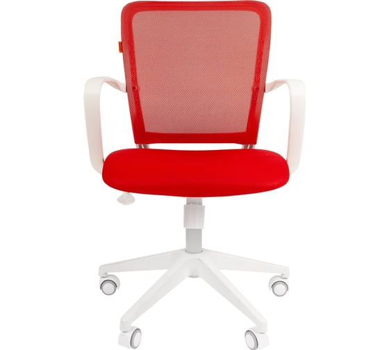Компьютерное кресло CHAIRMAN 698 white красный 00-07076192