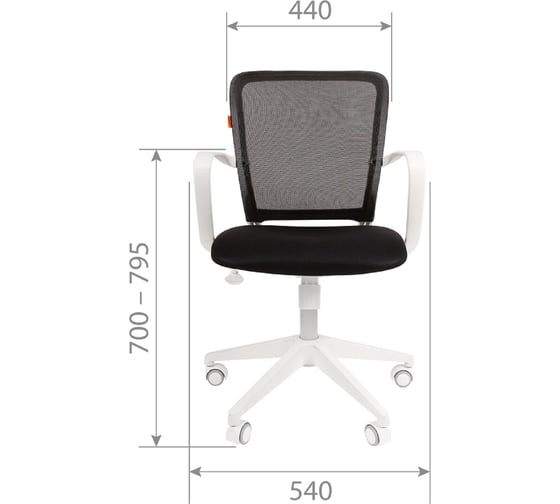 Компьютерное кресло CHAIRMAN 698 white черный 00-07076189