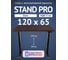 Стол двухмоторный с регулируемой высотой Stand PRO UPSTOL, подстолье черное и столешница МДФ шпон Венге 120х65 Z650ВV12065 2