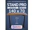 Стол двухмоторный с регулируемой высотой Stand PRO UPSTOL, подстолье черное и столешница МДФ шпон Дуб мореный 140х70 Z650ВDM14070 2