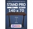 Стол двухмоторный с регулируемой высотой Stand PRO UPSTOL, подстолье черное и столешница МДФ шпон Венге 140х70 Z650ВV14070 1