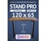 Стол двухмоторный с регулируемой высотой Stand PRO UPSTOL, подстолье черное и столешница МДФ шпон Дуб мореный 120х65 Z650ВDM12065 1