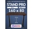 Стол двухмоторный с регулируемой высотой Stand PRO UPSTOL, подстолье черное и столешница МДФ шпон Венге 160х80 Z650ВV16080 1