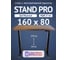Стол двухмоторный с регулируемой высотой Stand PRO UPSTOL, подстолье черное и столешница МДФ шпон Дуб мореный 160х80 Z650ВDM16080 1