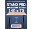 Стол двухмоторный с регулируемой высотой Stand PRO UPSTOL, подстолье черное и столешница МДФ шпон Беленый дуб 140х70 Z650ВBD14070 2