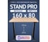 Стол двухмоторный с регулируемой высотой Stand PRO UPSTOL, подстолье черное и столешница МДФ шпон Беленый дуб 160х80 Z650ВBD16080 1