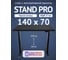 Стол двухмоторный с регулируемой высотой Stand PRO UPSTOL, подстолье черное и столешница МДФ Черная 140х70 Z650ВB14070 1