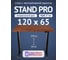 Стол двухмоторный с регулируемой высотой Stand PRO UPSTOL, подстолье черное и столешница МДФ шпон Американский орех 120х65 Z650ВAO12065 2
