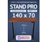Стол двухмоторный с регулируемой высотой Stand PRO UPSTOL, подстолье черное и столешница МДФ шпон Американский орех 140х70 Z650ВAO14070 1