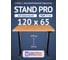 Стол двухмоторный с регулируемой высотой Stand PRO UPSTOL, подстолье черное и столешница МДФ шпон Дуб европейский 120х65 Z650ВDE12065 2