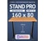 Стол двухмоторный с регулируемой высотой Stand PRO UPSTOL, подстолье черное и столешница МДФ шпон Дуб европейский 160х80 Z650ВDE16080 2