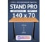 Стол двухмоторный с регулируемой высотой Stand PRO UPSTOL, подстолье черное и столешница МДФ шпон Дуб европейский 140х70 Z650ВDE14070 1