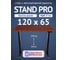 Стол двухмоторный с регулируемой высотой Stand PRO UPSTOL, подстолье черное и столешница МДФ шпон Красное дерево 120х65 Z650ВKD12065 1