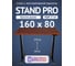 Стол двухмоторный с регулируемой высотой Stand PRO UPSTOL, подстолье черное и столешница МДФ шпон Красное дерево 160х80 Z650ВKD16080 1
