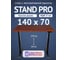 Стол двухмоторный с регулируемой высотой Stand PRO UPSTOL, подстолье черное и столешница МДФ шпон Красное дерево 140х70 Z650ВKD14070 1