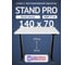 Стол двухмоторный с регулируемой высотой Stand PRO UPSTOL, подстолье черное и столешница МДФ Белая 140х70 Z650ВW14070 2