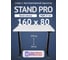 Стол двухмоторный с регулируемой высотой Stand PRO UPSTOL, подстолье черное и столешница МДФ Белая 160х80 Z650ВW16080 1