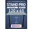 Стол двухмоторный с регулируемой высотой Stand PRO UPSTOL, подстолье черное и столешница МДФ Серая 120х65 Z650ВS12065 1