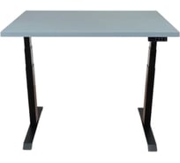 Стол двухмоторный с регулируемой высотой Stand PRO UPSTOL, подстолье черное и столешница МДФ Серая 140х70 Z650ВS14070