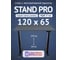 Стол двухмоторный с регулируемой высотой Stand PRO UPSTOL, подстолье черное и столешница МДФ Сланцево-серая 120х65 Z650ВSS12065 1