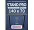 Стол двухмоторный с регулируемой высотой Stand PRO UPSTOL, подстолье черное и столешница МДФ Сланцево-серая 140х70 Z650ВSS14070 1