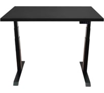 Стол двухмоторный с регулируемой высотой Stand PRO UPSTOL, подстолье черное и столешница МДФ Черная 120х65 Z650ВB12065