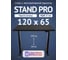 Стол двухмоторный с регулируемой высотой Stand PRO UPSTOL, подстолье черное и столешница МДФ Черная 120х65 Z650ВB12065 2