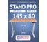 Компьютерный стол с регулировкой высоты Stand Pro UPSTOL, со столешницей ЛДСП Z650W-DSvet145 3