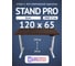 Стол двухмоторный с регулируемой высотой UpStol Stand PRO подстолье белое и столешница МДФ шпон Венге 120х65 Z650WV12065 2