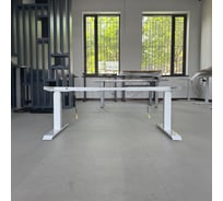 Подстолье двухмоторное с регулируемой высотой StolStoya Тамерлан белое PE412W