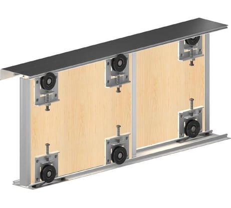 Система для раздвижных дверей Valcomp BETTA 1800 мм серебро 2д 2209033