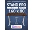 Стол двухмоторный с регулируемой высотой Stand PRO UPSTOL, подстолье белое и столешница МДФ шпон Венге 160х80 Z650WV16080 2