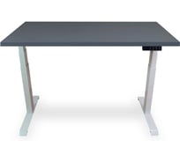 Стол двухмоторный с регулируемой высотой Stand PRO UPSTOL, подстолье белое и столешница МДФ Сланцево-серая 160х80 Z650WSS16080
