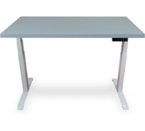 Стол двухмоторный с регулируемой высотой Stand PRO UPSTOL, подстолье белое и столешница МДФ Серая 160х80 Z650WS16080