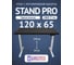 Стол двухмоторный с регулируемой высотой UPSTOL Stand PRO подстолье белое и столешница МДФ Сланцево-серая 120х65 Z650WSS12065 2