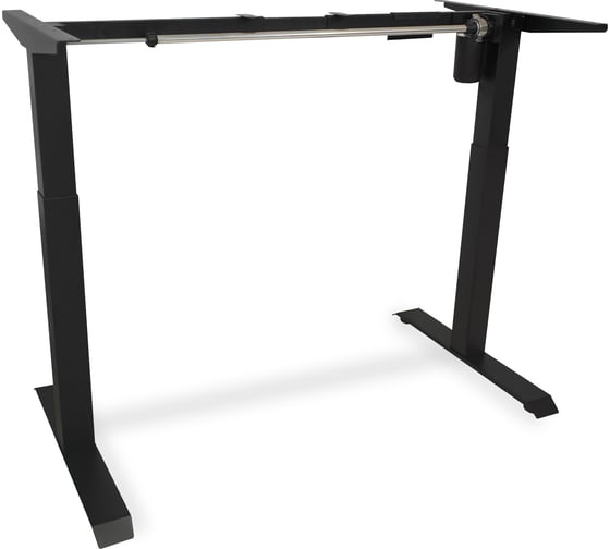 Стол с регулируемой высотой StolStoya МОТОР рама черная и столешница ЛДСП Бетон Чикаго 145х80 PE211IBSLBCH145 1